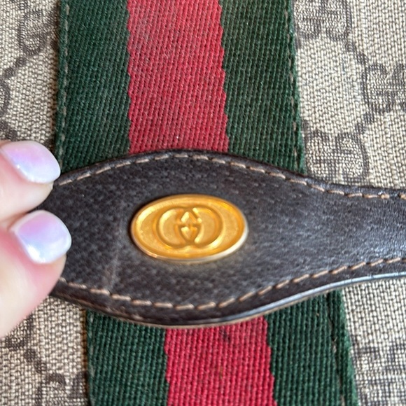 Gucci Vintage Nylon Monogram Logo Envelope Clutch - Picture 12 of 12